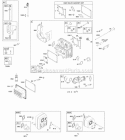 Cylinder Head Exhaust System Gasket Set - Valve Lubrication Valves Diagram and Parts List for 31Q677-0114-E1  Briggs and Stratton Engine
